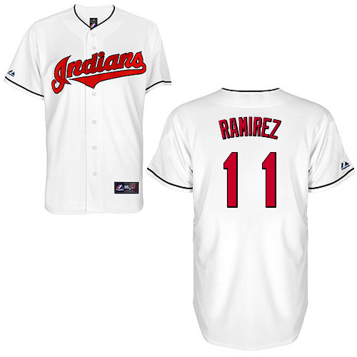 Jose Ramirez #11 Youth Baseball Jersey-Cleveland Indians Authentic Home White Cool Base MLB Jersey